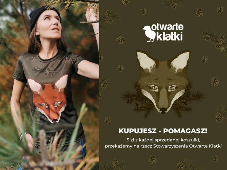 Otwórzmy klatki z 'Otwartymi Klatkami'! 9 Koszulka lisica drogawolna
