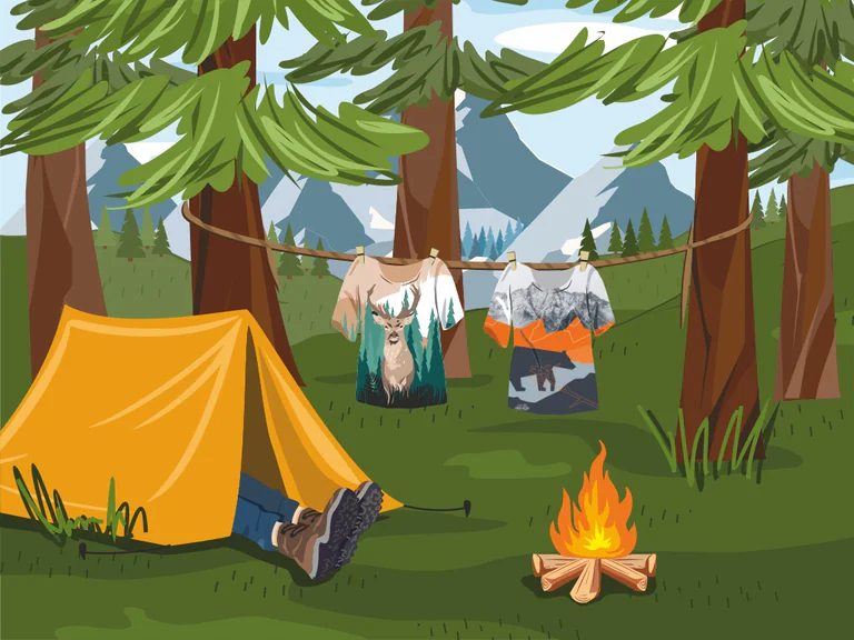 koszulka na biwak w góry