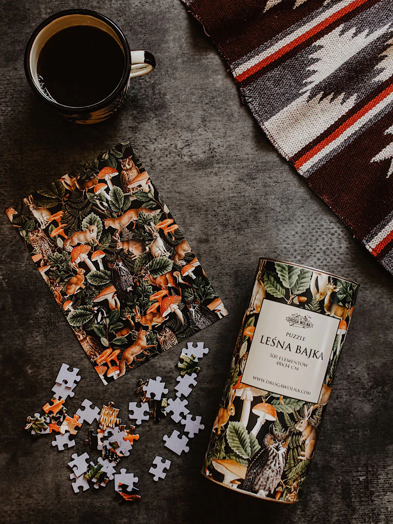 Pomysły na prezenty na Dzień Matki 13 Puzzle-droga-wolna-leśna-bajka