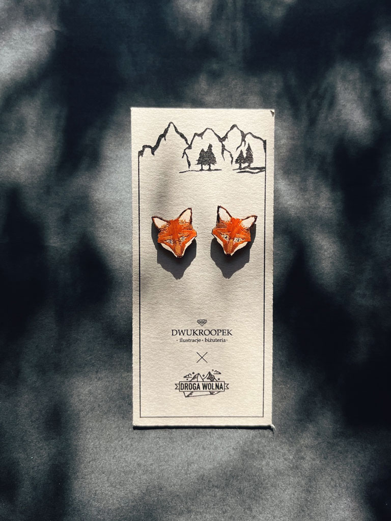 Pomysły na prezenty na Dzień Matki 11 kolczyki-liski-sztyfty-z-lisami