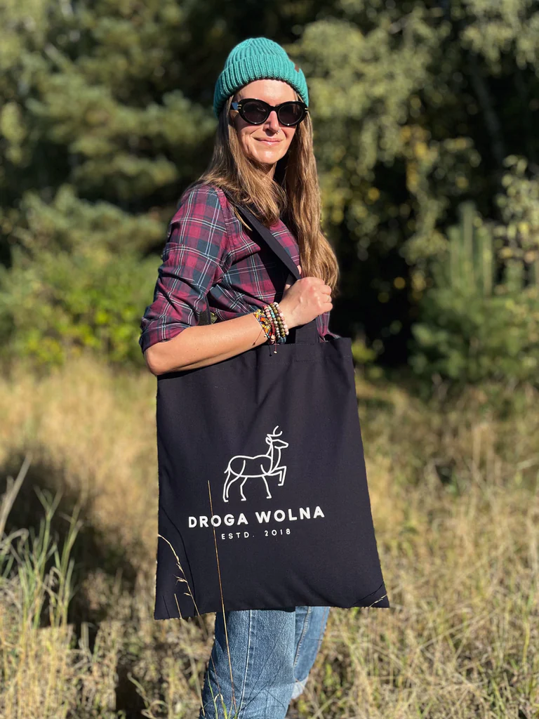 torba shopperka granatowa z jeleniem