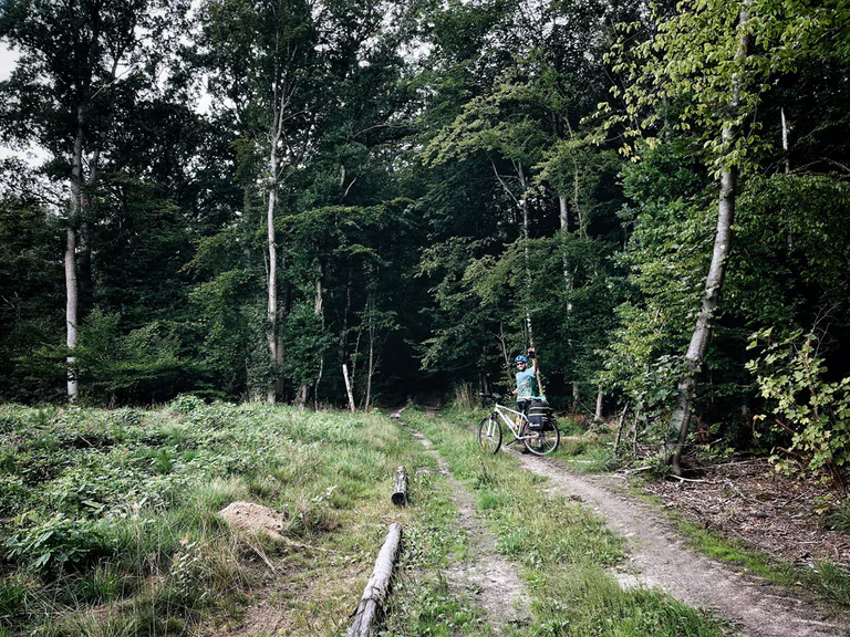 Kaszuby i Pomorze na rowerach 10 trasa-r10-jezioro-Łebsko