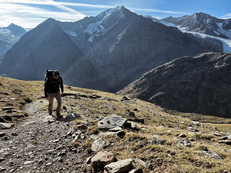 Kreuzspitze (3455 m n.p.m.) - opis szlaku na szczyt w Alpach Otztalskich w Austrii 8 w-drodze-na-kreuzspitze