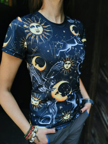 damska-koszulka-kosmos-słońce