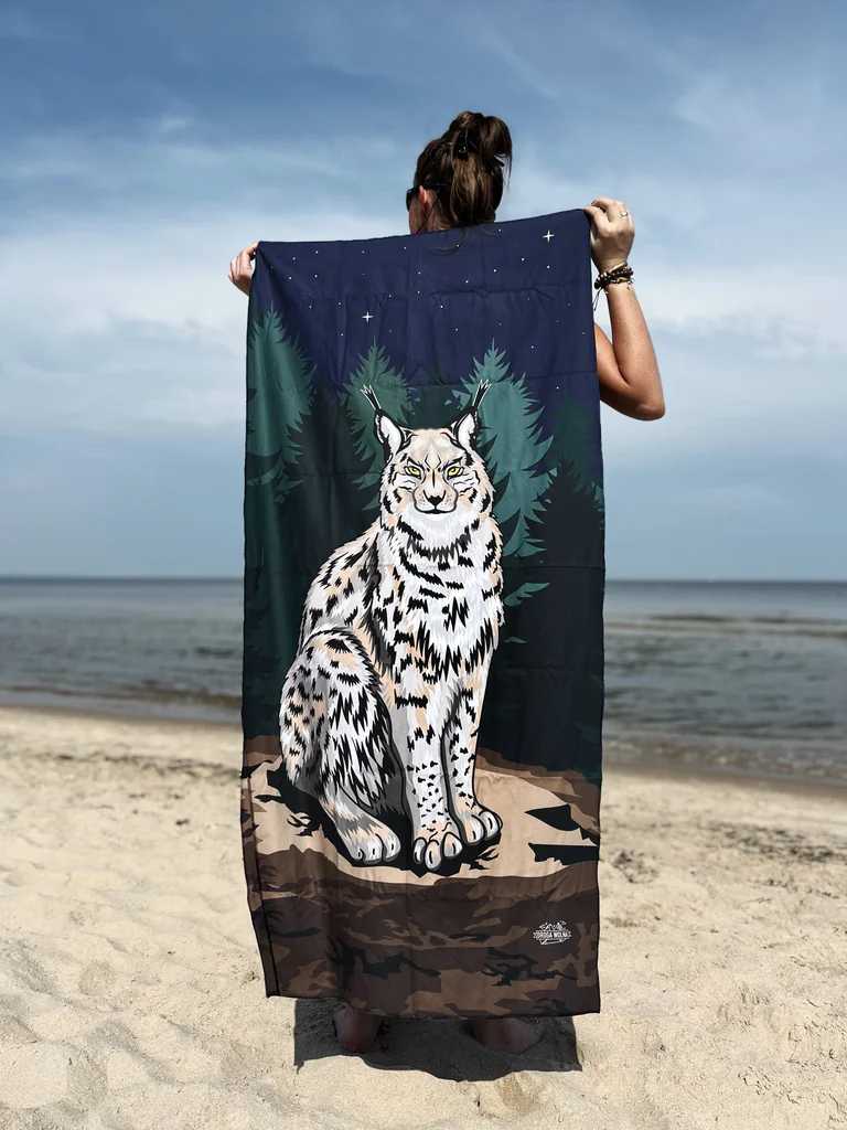 ręcznik mikrofibra góry ryś