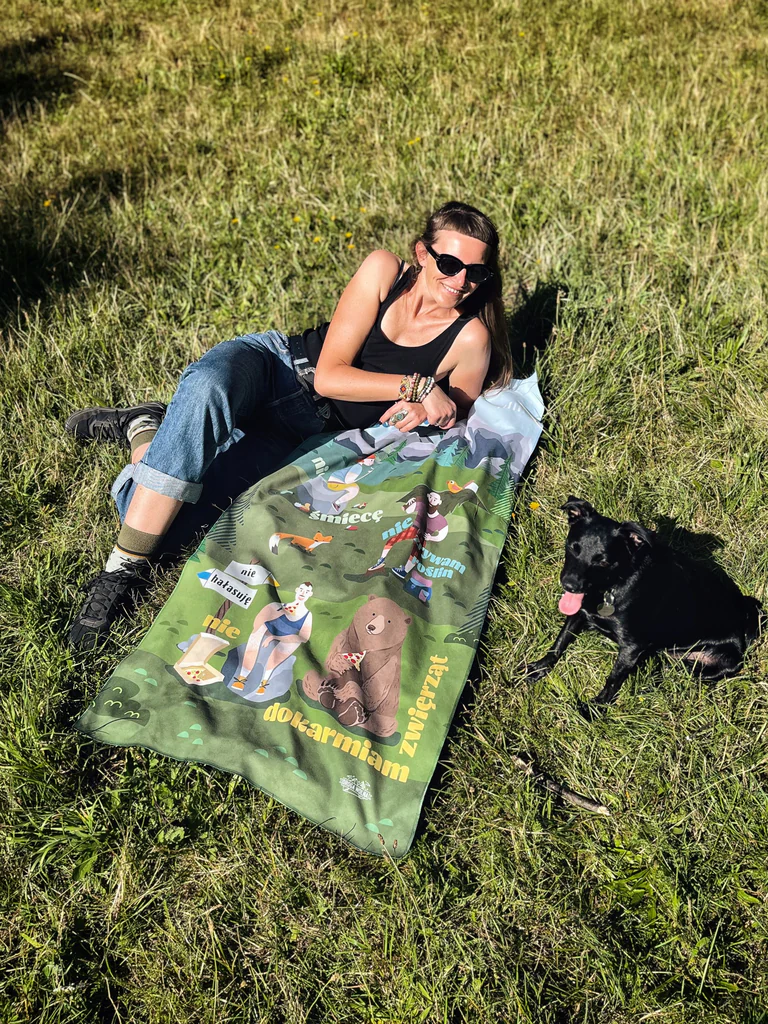 ręcznik szybkoschnący z motywem gór