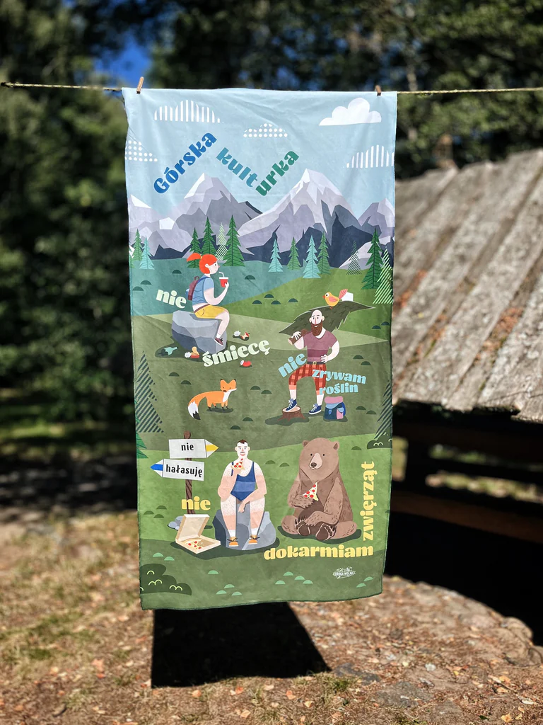 ręcznik turystyczny w góry