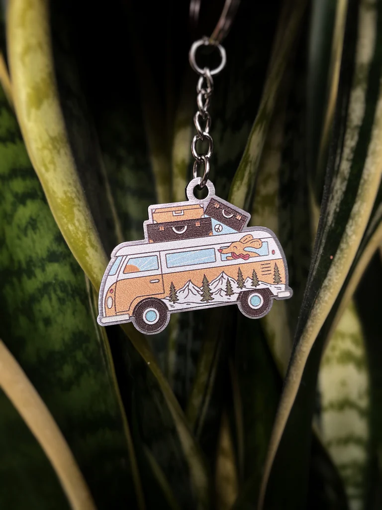 brelok z camperem droga wolna