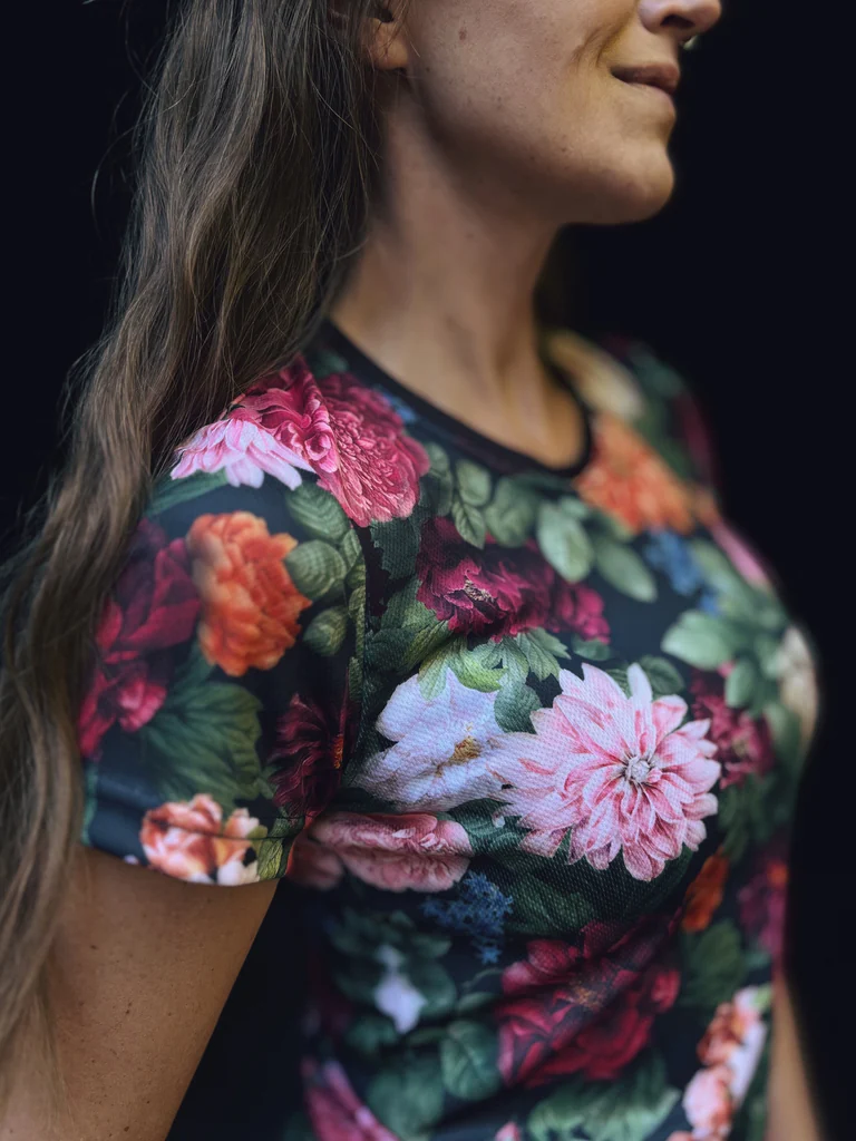 damska koszula w kwiaty sportowa