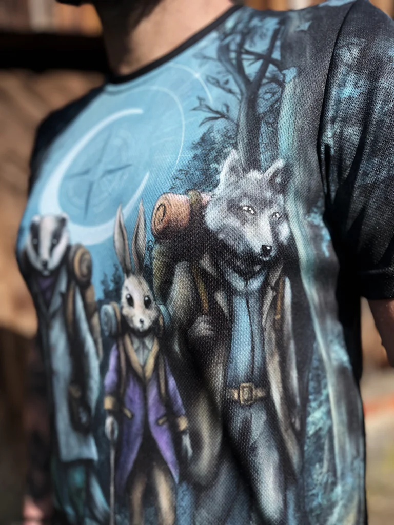 koszulka wilk zająć w góry