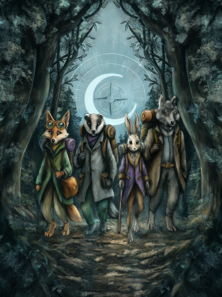 koszulka z motywem zwierząt las