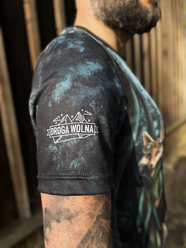 męska koszulka w góry